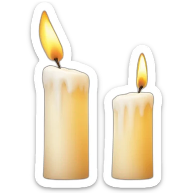 candle, finance sticker