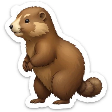 marmotte qui marche sticker