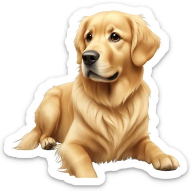 Golden Retriever Golden  sticker
