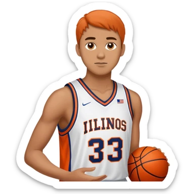 Will Riley Illinois basketball  sticker