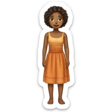 mediteranean girl sticker