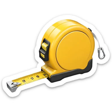 measuring tape
 sticker