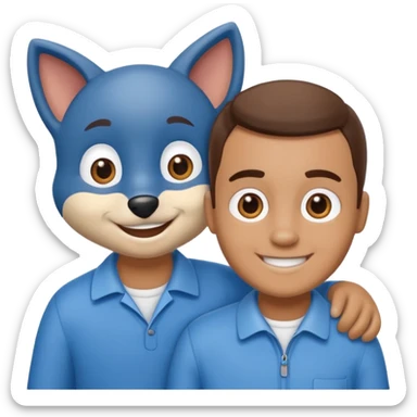 Bluey and bingo sticker