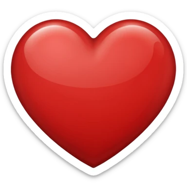 heart with brown outline sticker