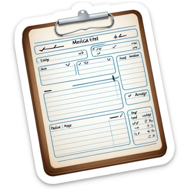 Examination finding sticker