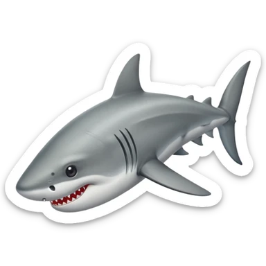 Tiburón con zapatos sticker