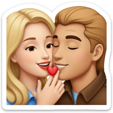 Mezcla entre 😘☺️ sticker