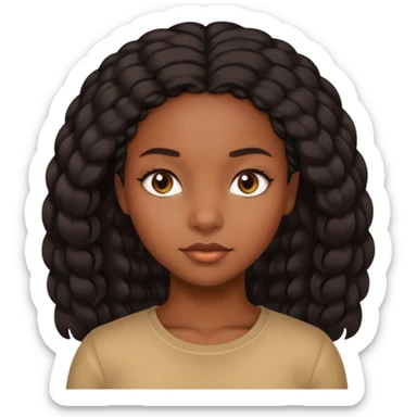 a black girl with a attitude and side eying sticker