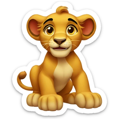 Simba sticker