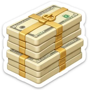 plain ivory money sticker
