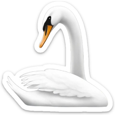 Swan sticker