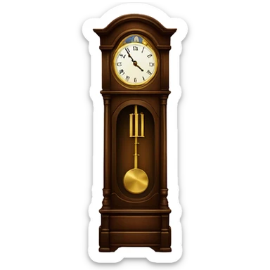 grandfather clock sticker