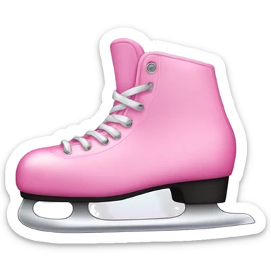 Pink ice skates  sticker