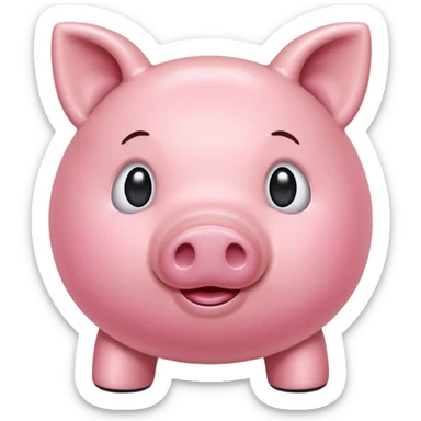 Pink piggy sticker