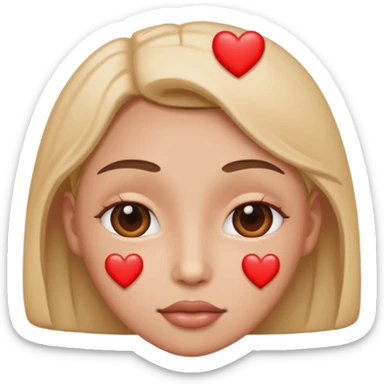 I just need these two emojis to be combined 🙄🥰. Like use this emoji: 🙄 but add the hearts surrounding it like this emoji: 🥰 sticker