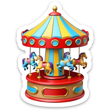 toy Carousel Music Box sticker
