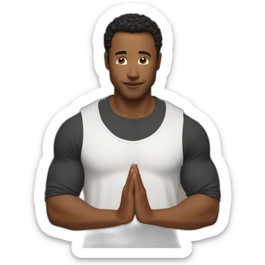 Alone musk is namaste 🙏 pose sticker