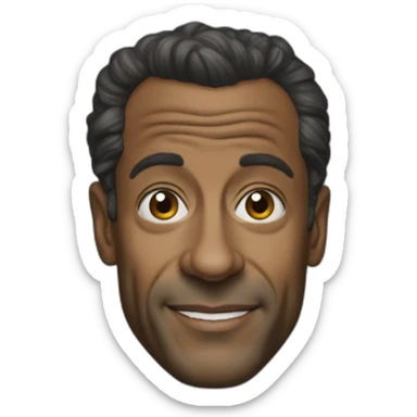 Black man Nicolas Sarkozy sticker