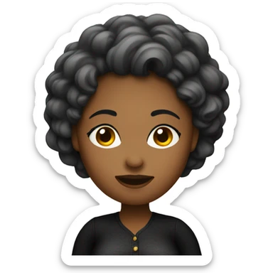 a curvy woman sticker