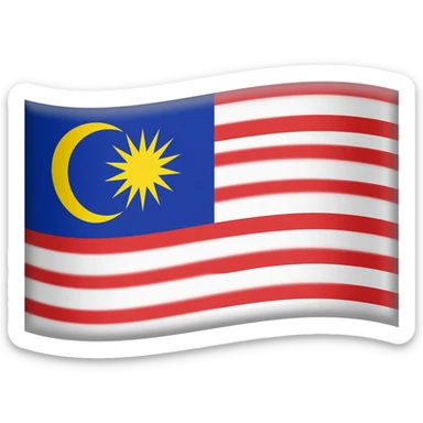 Change flag to Malaysia flag sticker