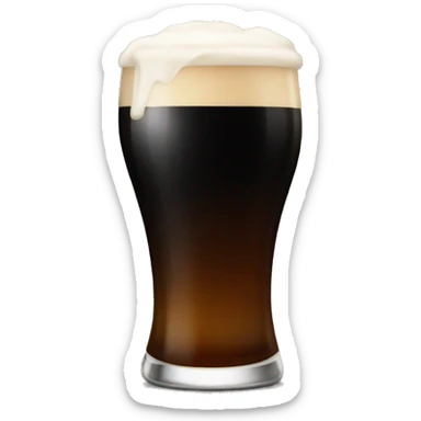 Pint of guinness sticker