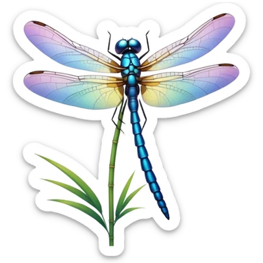 Make a dragonfly sticker