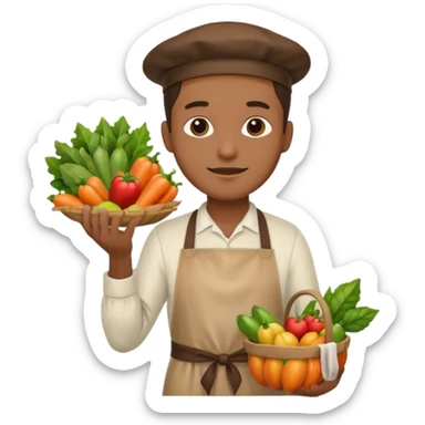 hombre vestido de vendedor  sticker