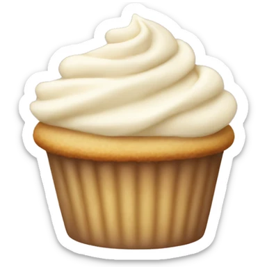 Vanilla cupcake soft sticker