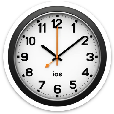 make Clock without numbers  sticker