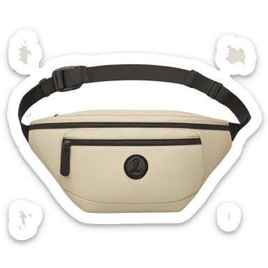 Lululemon belt bag cream sticker