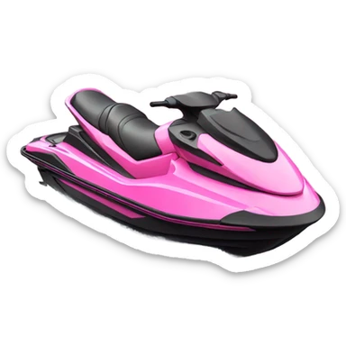 pink jetski sticker