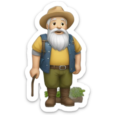 nain de jardin sticker