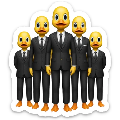 socialite duck men sticker