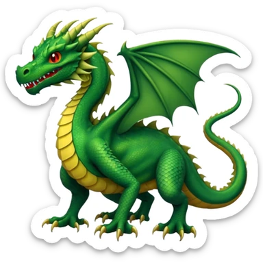 Dragon with six legs  sticker
