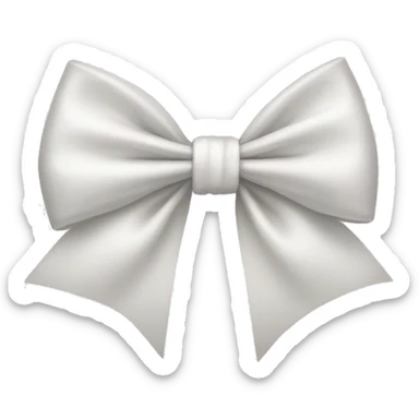 White bow sticker
