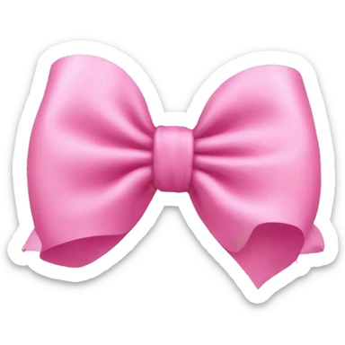 Couqette bow pink  sticker