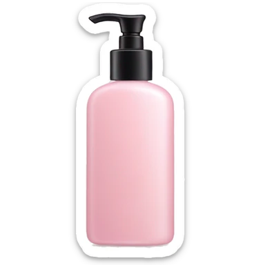 Light pink lotion bottle sticker