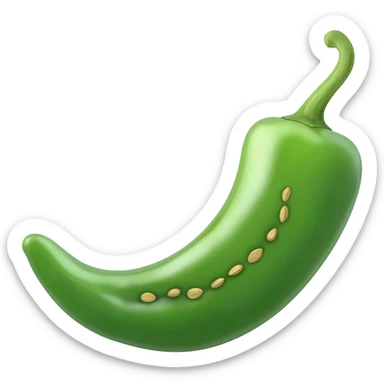 Green chilli sticker