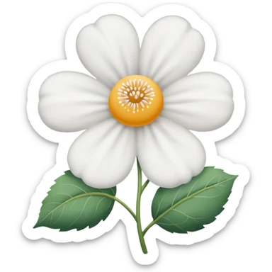 Cotton flower no fsce sticker