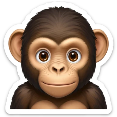 Chimpanzee sticker