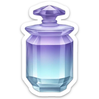 Crystal Fragrance jar sticker