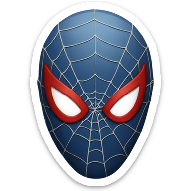 Spiderman-mask sticker