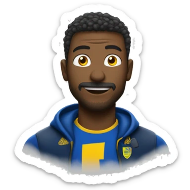 Um homem com uma verruga no canto da boca sticker