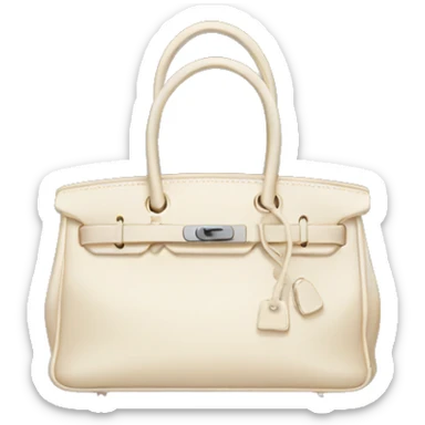 Cream birkin bag sticker