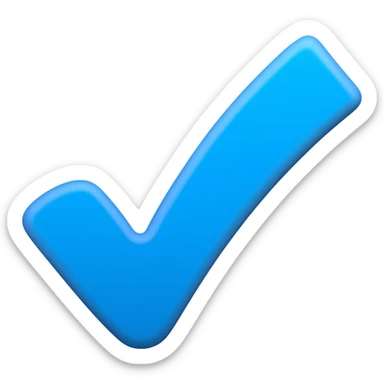 Tiktok mavi tik sticker