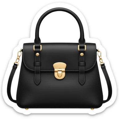 stylish woman's handbag, modern design sticker