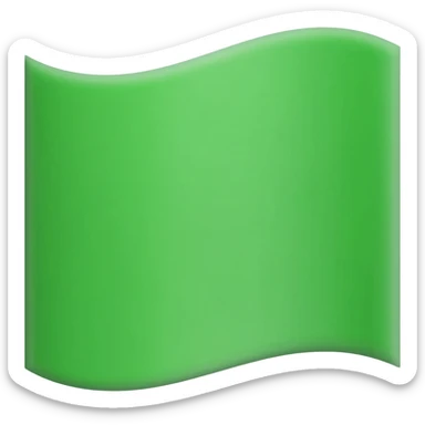 green flag sticker