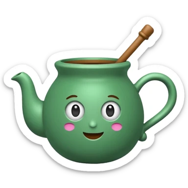 Mate com a cuia roxa sticker