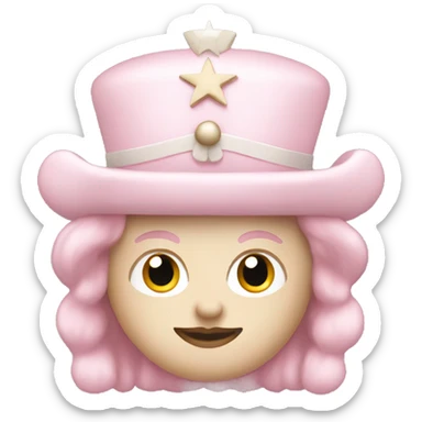 Light pink nutcracker sticker