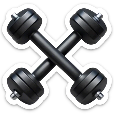 Black Dumbelle  sticker